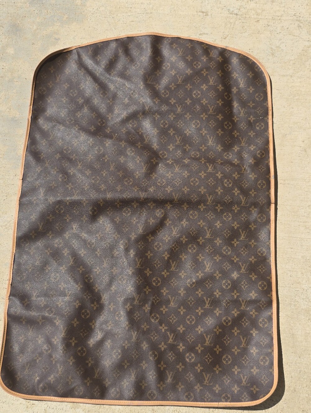 Louis Vuitton Monogram Canvas Garment Bag Suit Travel Cover Vintage 22x30